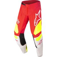PANTALON CROSS ALPINESTAR TECHSTAR ROUGE/JAUNE