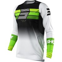 SHOT- maillot cross story VERT/NOIR