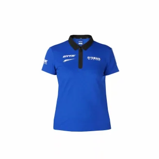 polo femme yamaha paddock bleu racing