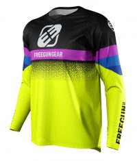 Maillot cross enfant Freegun by Shot 2022 Devo Attack - Jaune Fluo