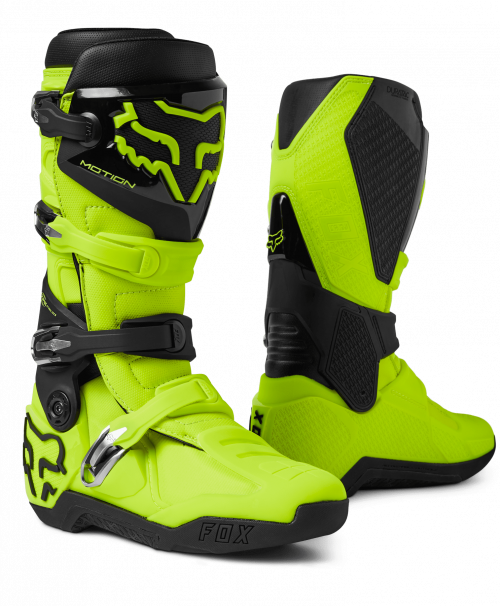 FOX Bottes Motion jaune fluo