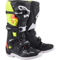 ALPINESTARS - Bottes Tech 5 Noir / Jaune fluo / Rouge fluo