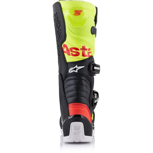 ALPINESTARS - Bottes Tech 5 Noir / Jaune fluo / Rouge fluo – Image 6
