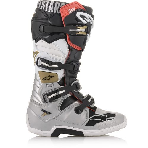 ALPINESTARS - Bottes Tech 7 Noir / Gris / Blanc / Or – Image 4