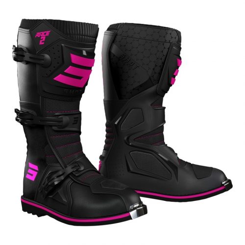 Bottes cross enfant Shot Race 2 Kid noir/rose