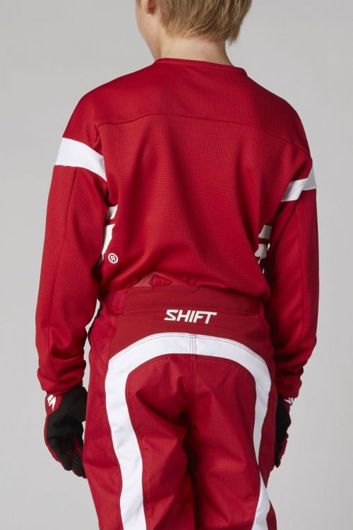 Maillot cross enfant Shift 2021 White Label Haut - Rouge – Image 2