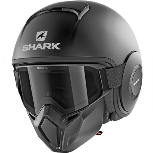 Casque Shark Street Drak Blank Noir KMA