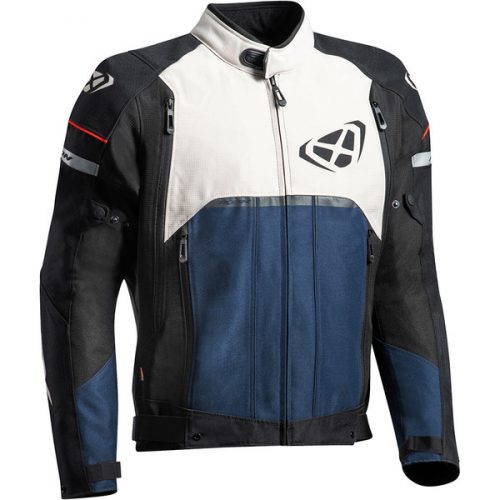 IXON - Blouson Allroad Gris Clair / Noir / Navy S