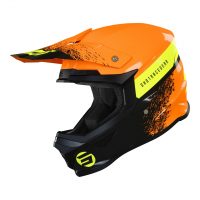 CASQUE CROSS ENFANT SHOT FURIOUS KID ROLL - ORANGE GLOSSY TAILLE S