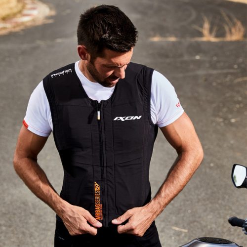 Ixon - Gilet Airbag IX-Airbag U03 Noir / Orange – Image 7