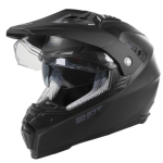 Casque moto trail SHOT Ranger noir mat avec écran solaire intégré et visière ventilée