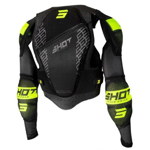 GILET DE PROTECTION ENFANT SHOT ULTRALIGHT 2.0 NOIR JAUNE FLUO – Image 2