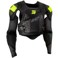 GILET DE PROTECTION ENFANT SHOT ULTRALIGHT 2.0 NOIR JAUNE FLUO