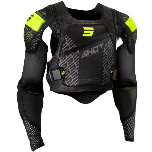GILET DE PROTECTION ENFANT SHOT ULTRALIGHT 2.0 NOIR JAUNE FLUO
