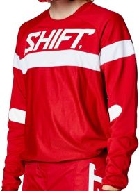 SHIFT Racing Youth White Label Haut Jersey, Rouge