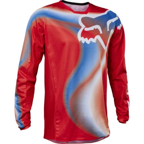 Maillot cross Fox 2023 180 TOXSYK - Rouge Fluo