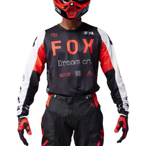 Maillot cross Fox 2025 180 Race Spec - Rouge Fluo – Image 3