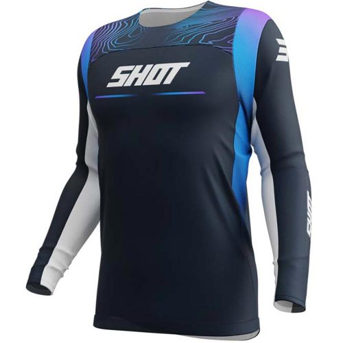 Maillot enfant Contact Kid Apex Bleu / Blanc / Violet