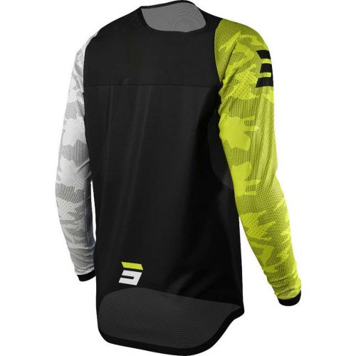 Maillot Moto Cross Enduro Shot CAMO Jaune Fluo – Image 3