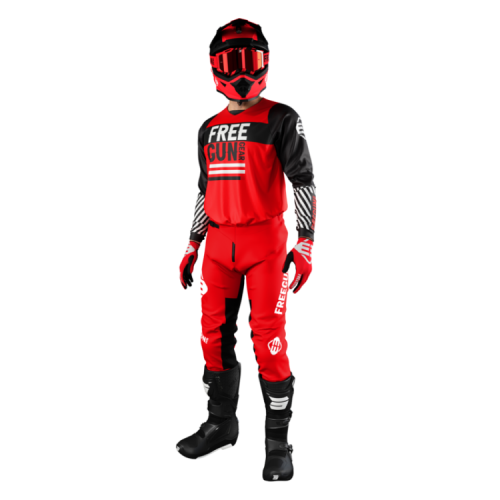 MAILLOT MOTO CROSS ENFANT FREEGUN - DANGER - RED – Image 4