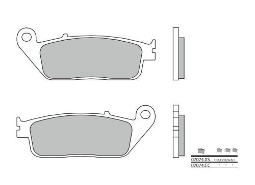 PLAQUETTES FREIN CARBON CERAMIC BREMBO – Image 2