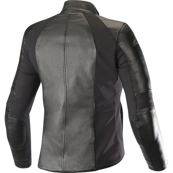 Blouson moto femme Alpinestars Vika V2 Noir | Élégance, cuir premium & sécurité CE – Image 2