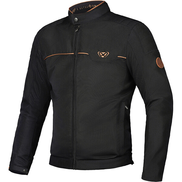 Blouson moto homme Ixon Cornet Noir Marron ventilé urbain CE