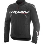 Blouson moto homme Ixon Ionix Noir Blanc Rouge ventilé été CE