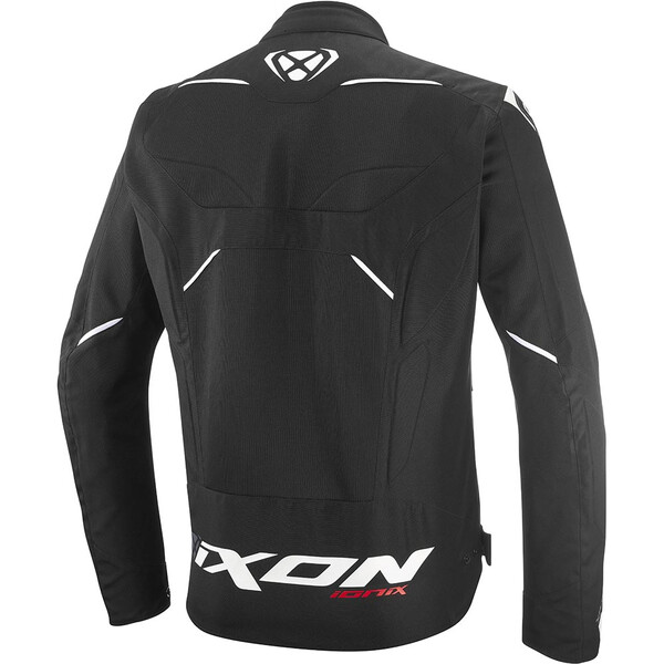 Blouson moto Ixon Ionix Noir / Blanc / Rouge | Ventilé, sportif & certifié CE – Image 2