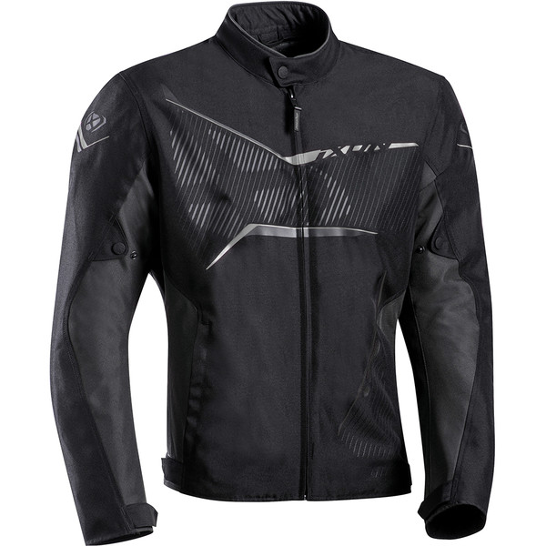 Blouson moto homme Ixon Slash Noir Anthracite CE