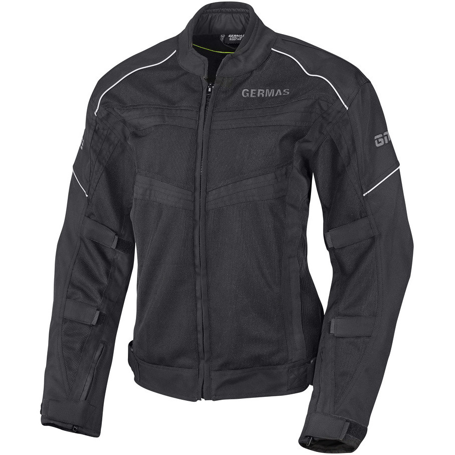 Blouson moto femme GMS Outback Lady noir respirant CE