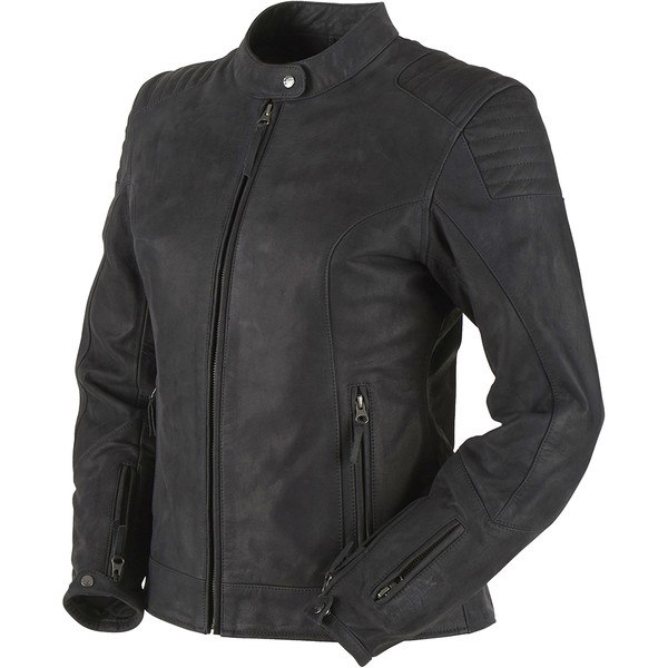 Blouson moto femme Furygan Debbie Lady Noir | Élégance, cuir souple & protection D3O® – Image 2