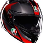 Casque intégral AGV K3 Striga ECE 22.06 noir rouge