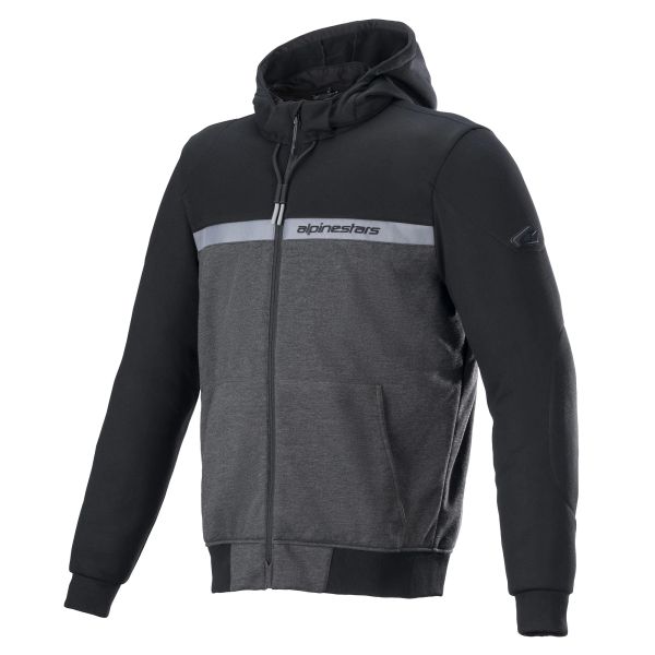 Sweat moto Alpinestars Chrome Street noir urbain CE