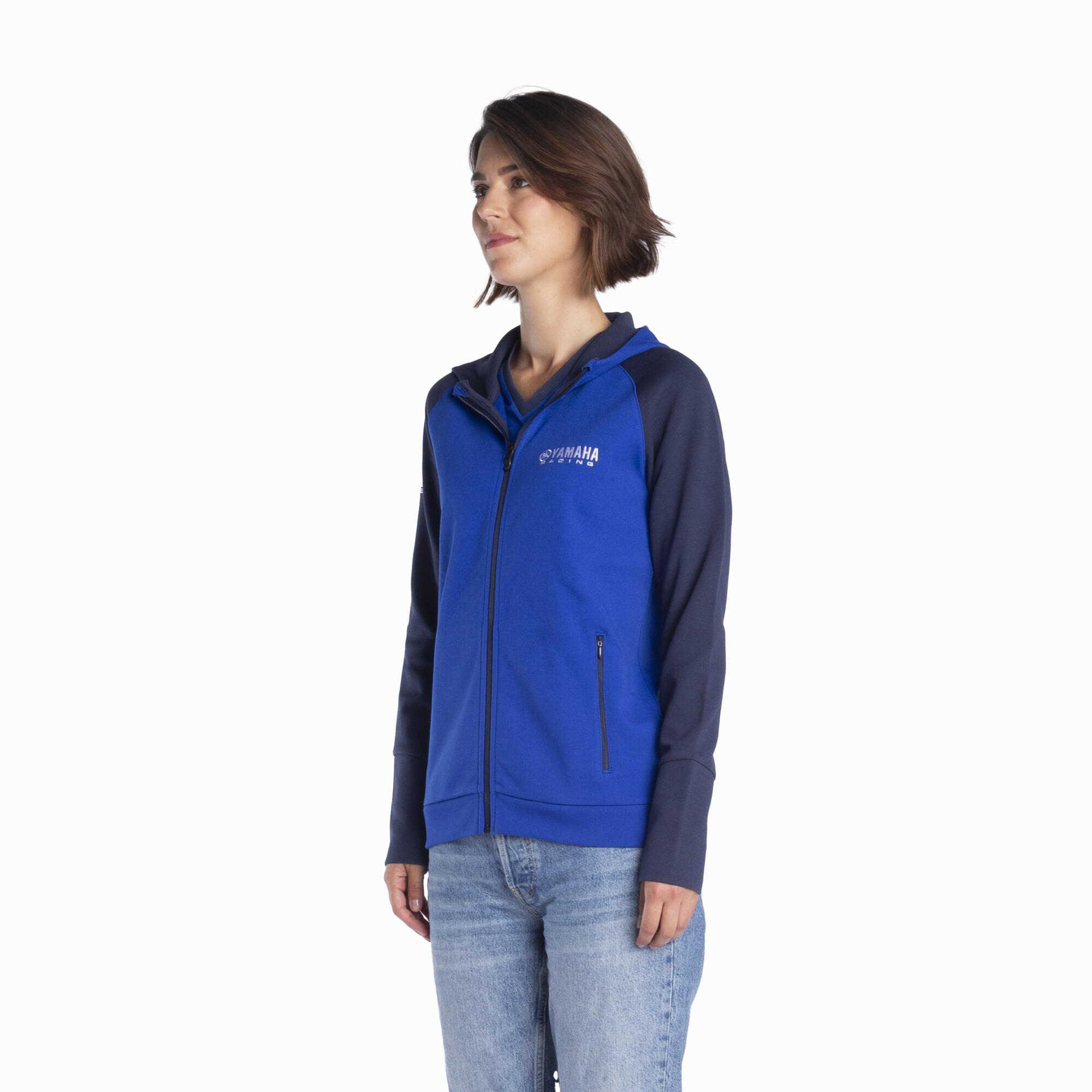 Sweat à Capuche Femme Yamaha Paddock Blue – Teamwear Officiel – Image 2