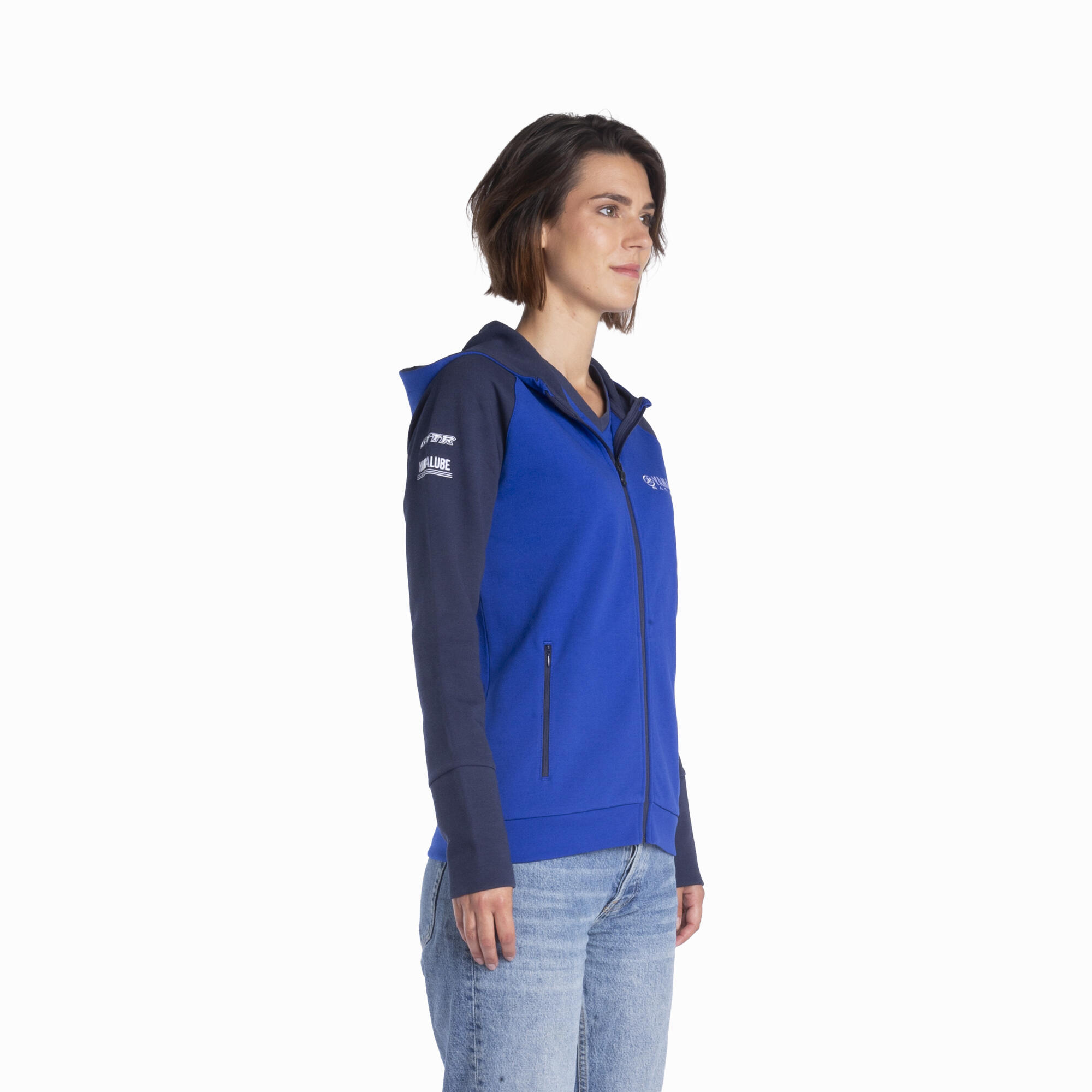 Sweat à Capuche Femme Yamaha Paddock Blue – Teamwear Officiel – Image 3