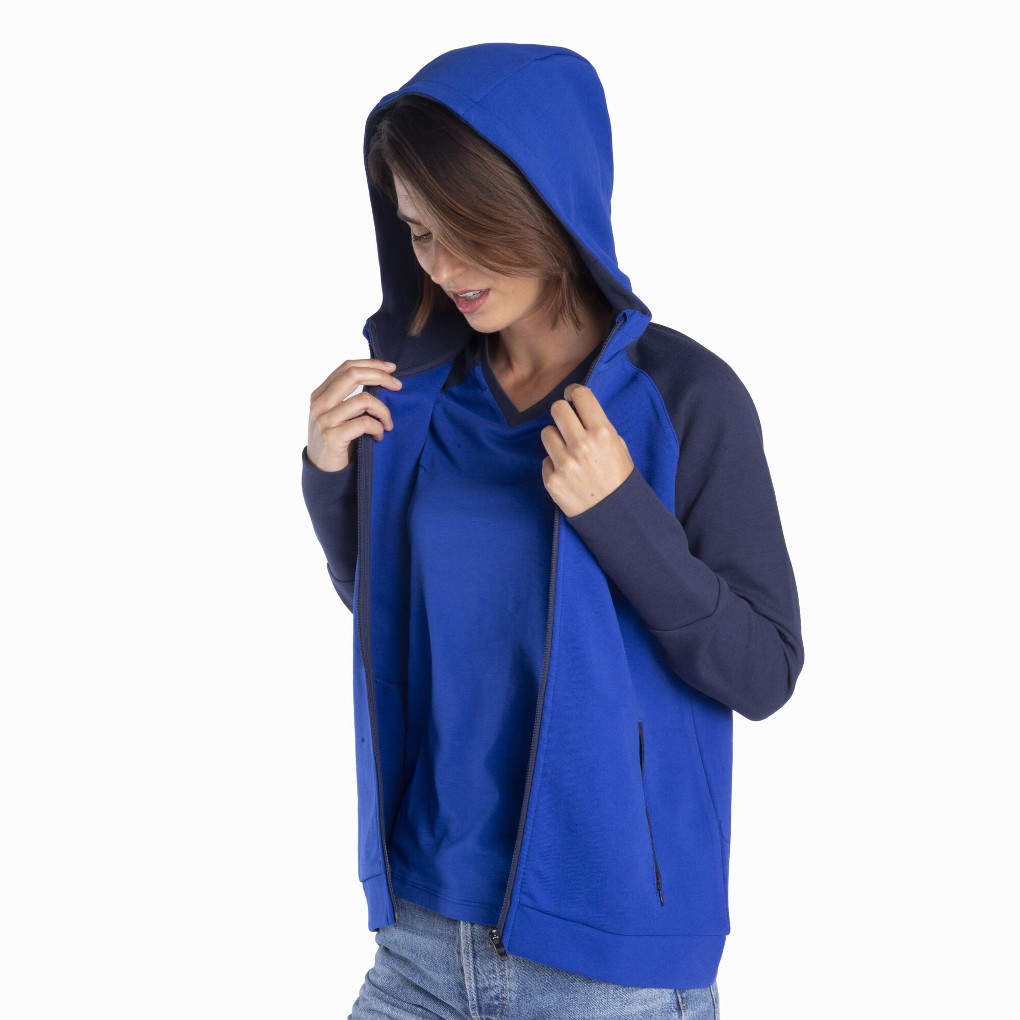 Sweat à Capuche Femme Yamaha Paddock Blue – Teamwear Officiel – Image 5