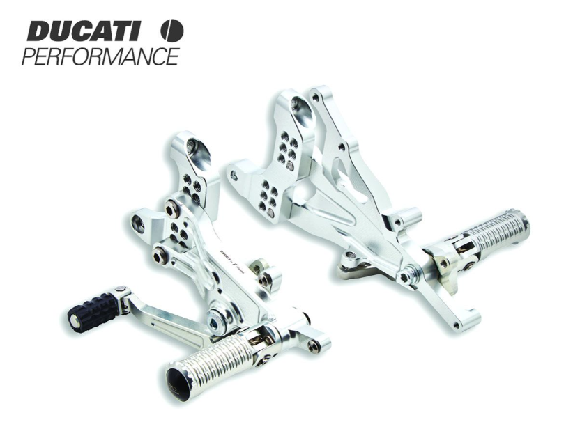 Repose-pieds pilotes réglables Rizoma Ducati Panigale V4 – positions réglables