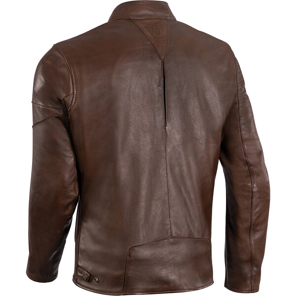 Blouson moto Ixon Cranky Marron | Cuir souple, look vintage & certifié CE – Image 2