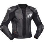 Blouson moto cuir homme Ixon Vendetta Evo noir et blanc CE AAA