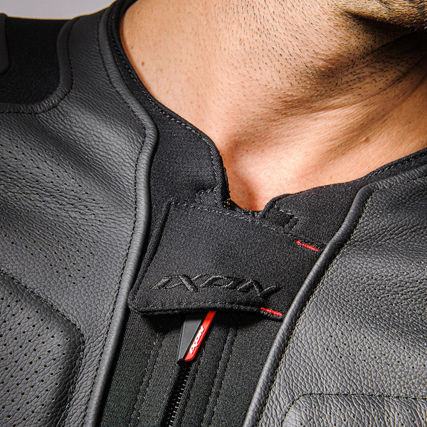 Blouson moto Ixon Vendetta Evo Noir & Blanc | Racing, cuir haut de gamme & certifié CE AAA – Image 4