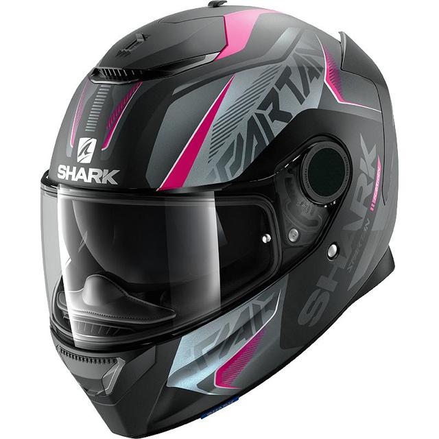 Casque Shark Spartan Karken rose – intégral fibre de verre