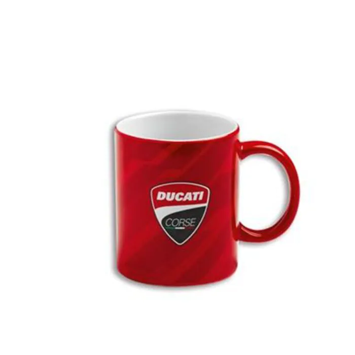 Tasse Ducati Corse rouge avec logo officiel DC LINE