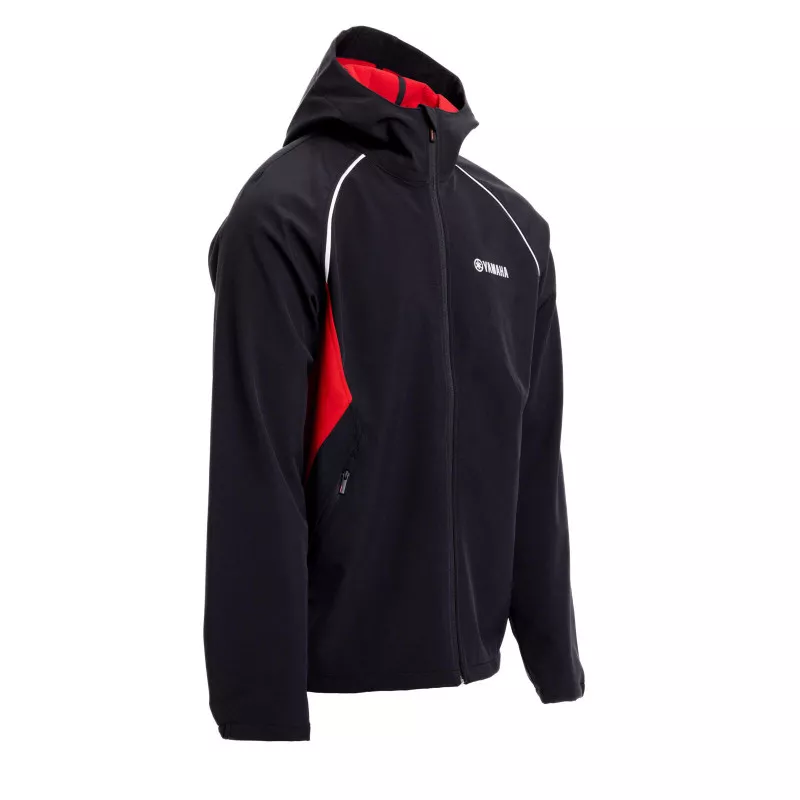 Veste Softshell Yamaha REVS Noir/Rouge – Collection Officielle – Image 3