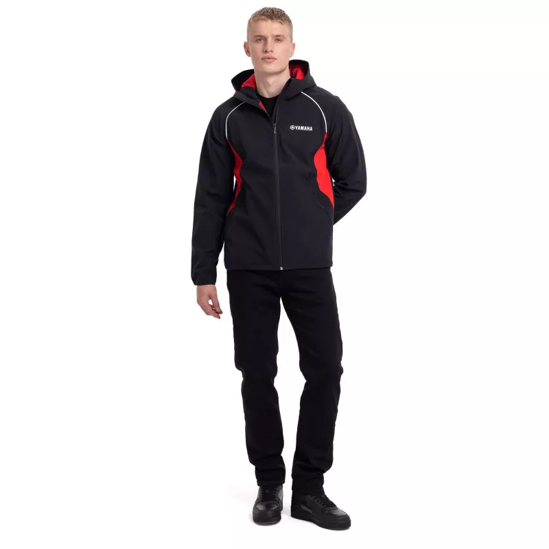 Veste Softshell Yamaha REVS Noir/Rouge – Collection Officielle – Image 6
