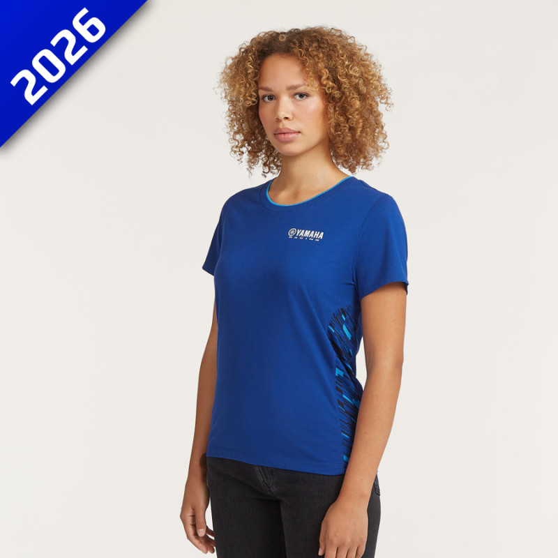 T-Shirt Femme Yamaha Oga Paddock Blue 2026 – Officiel Racing – Image 2