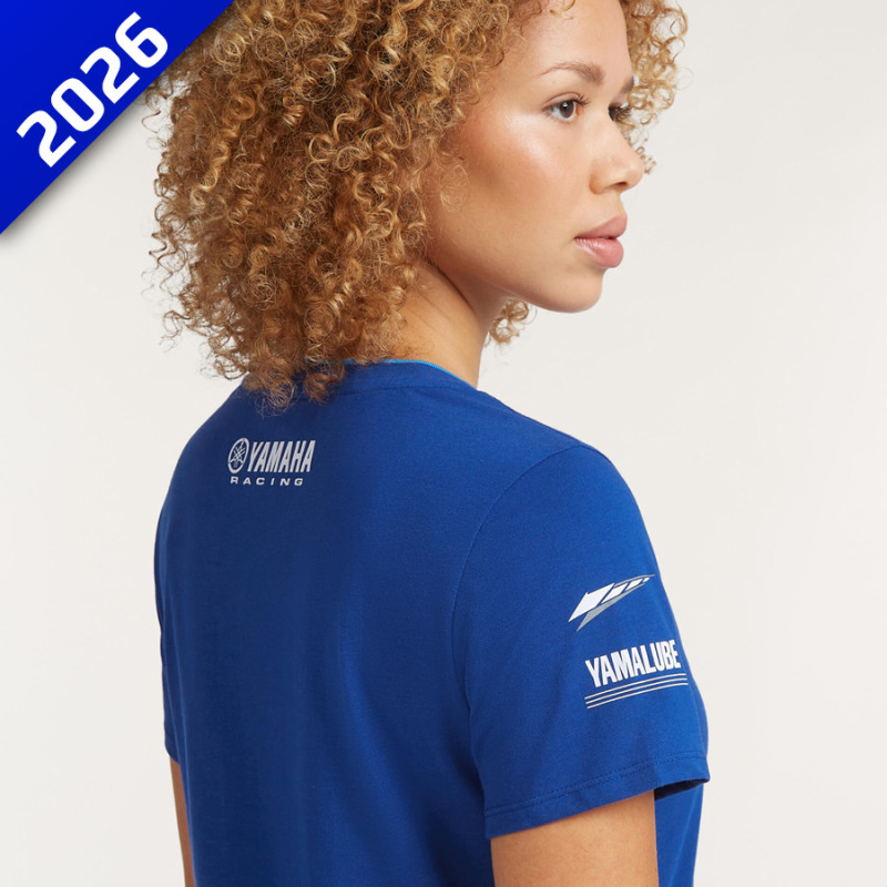 T-Shirt Femme Yamaha Oga Paddock Blue 2026 – Officiel Racing – Image 4