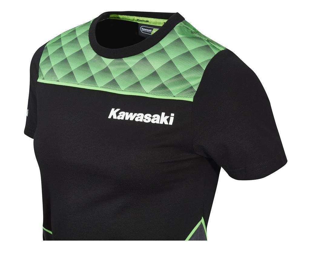 T-shirt Femme Kawasaki Sports – Coton & Empiècements Polyester – Image 2