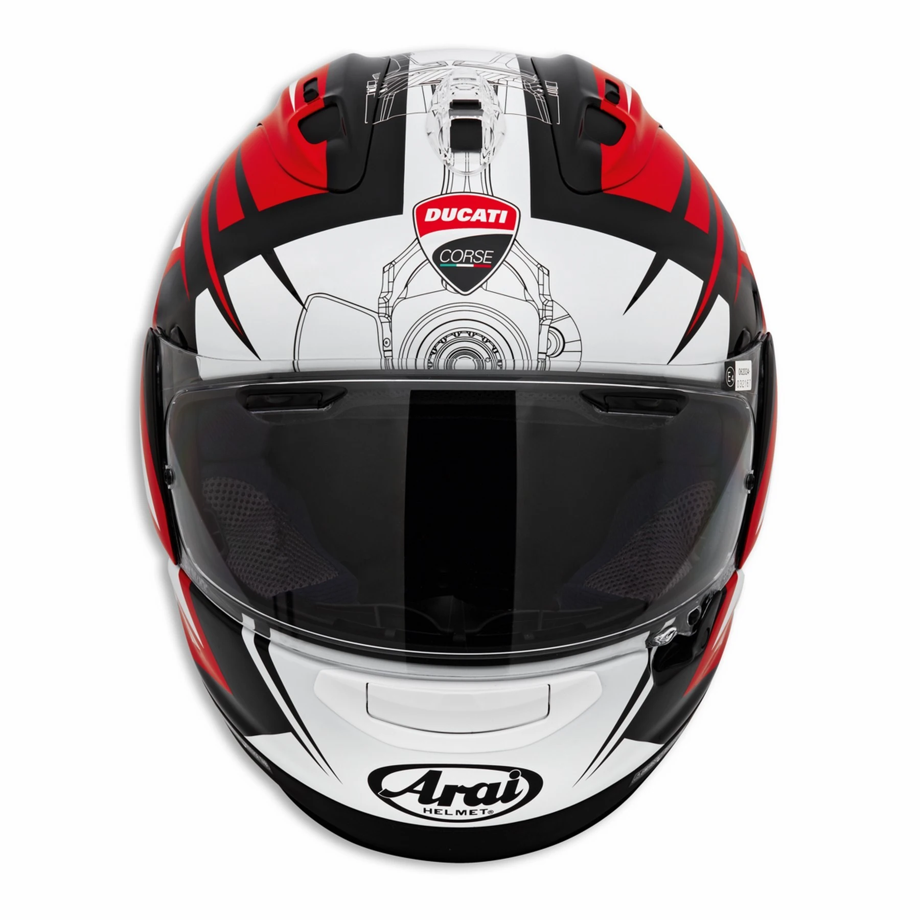 Casque intégral Arai Ducati Corse V7 réf 981085355