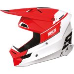 Casque cross Shot Furious Scope blanc rouge brillant XXL